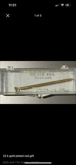 23k Gold Plated Nail