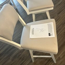 2 Brand New Barstools White