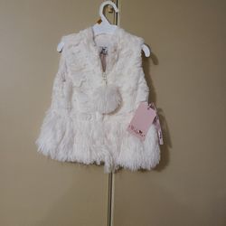 Widgeon Brand New Size 3t Faux Fur Vest