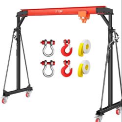 🔵 2 Ton Gantry Crane 9.06FT Maximum Width 8.53-12.47ft 