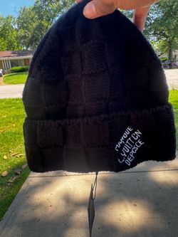 ‼️SUMMER SALE‼️Black LV damier beanie-New-Never worn