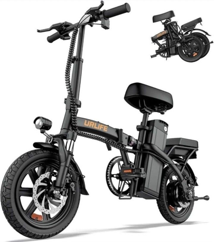 new inbox 14" Folding Electric Bike for Adults, 500W Motor, 40 Miles | 48V 375Wh Battery | 20MPH Speed