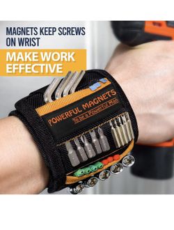 Mens Christmas Gifts, Blue Magnetic Wristband for Holding Screws, Birthday Gifts for Men, Tools for Dad Husband, Christmas Stocking Stuffers for Men