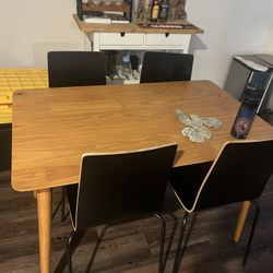 Kitchen Table And IKEA chairs 