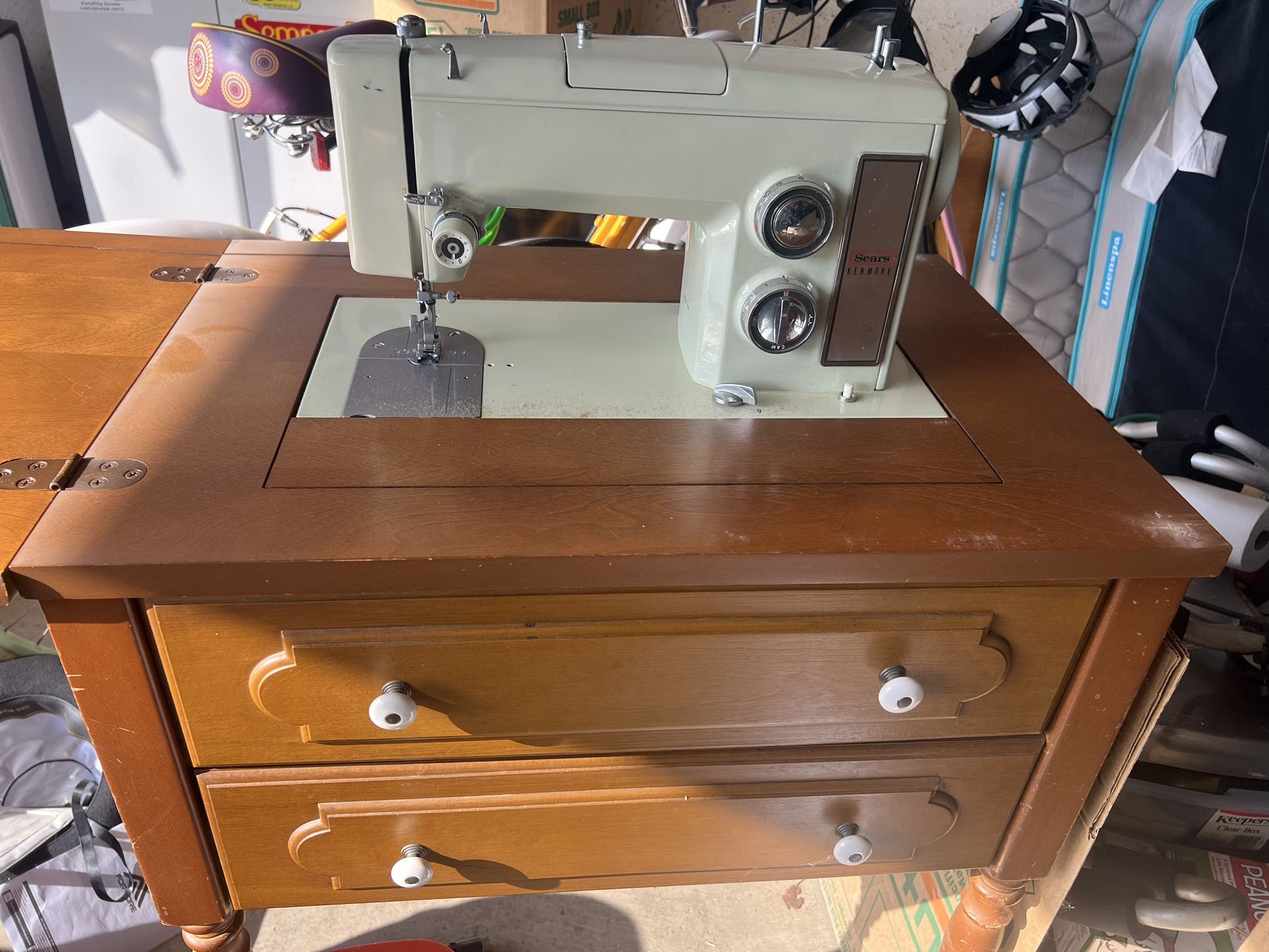 Vintage Sears Mid Century Sewing Machine