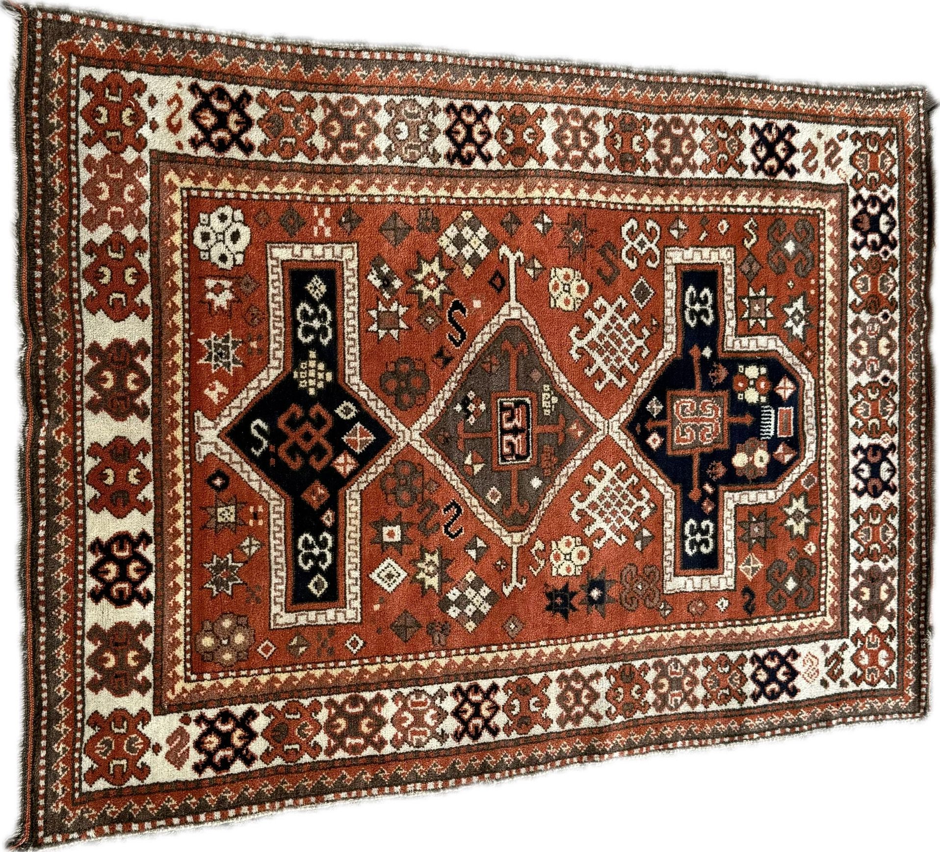 Uzbek Kazak Rug 3x5