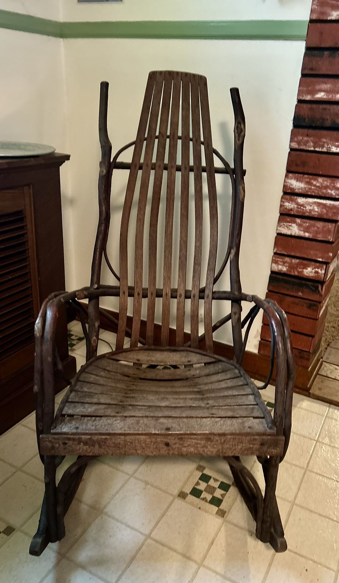 Antique handmade rocking chair 