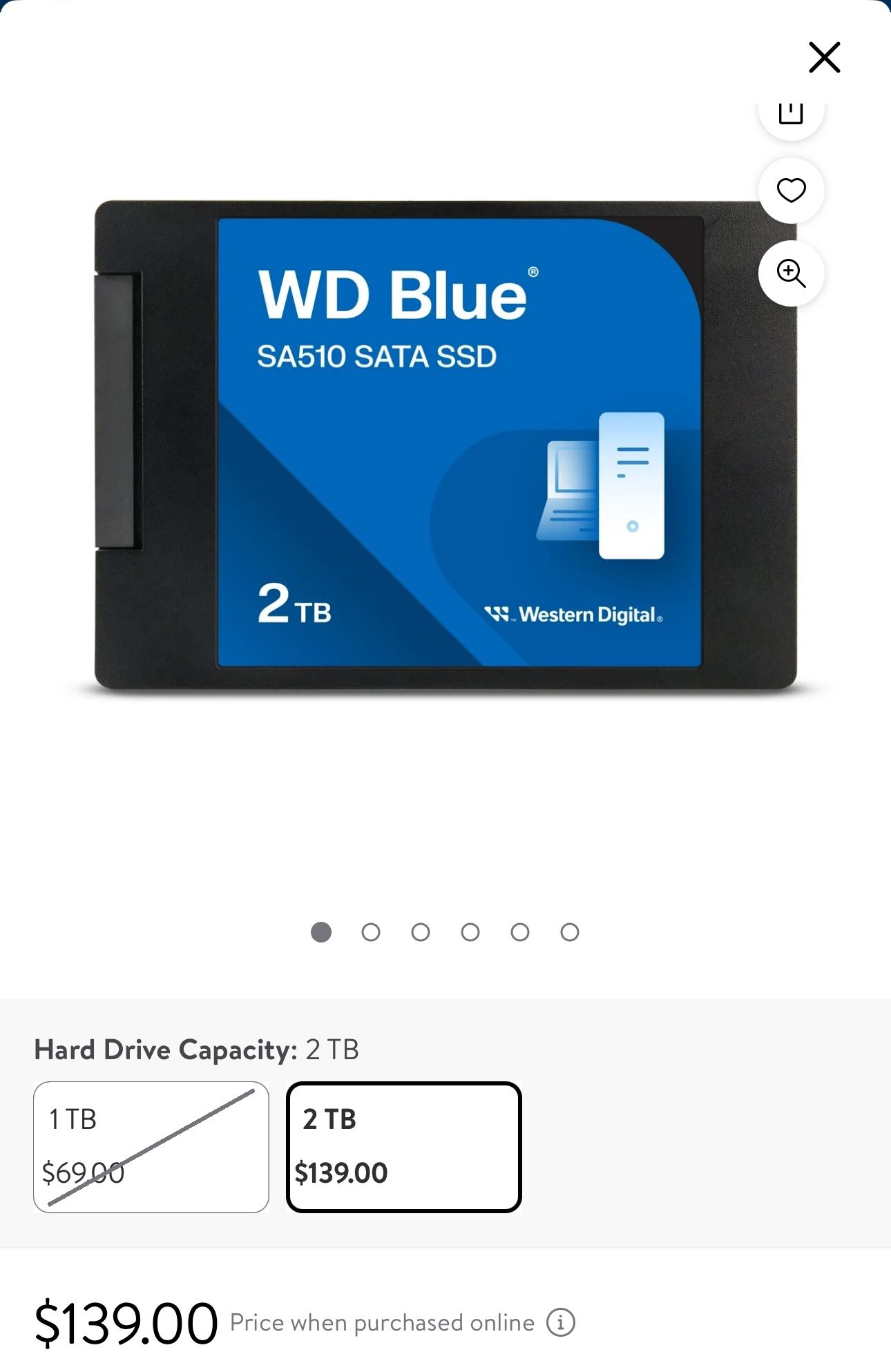 WD Blue SA510 SATA SSD Solid State Drive