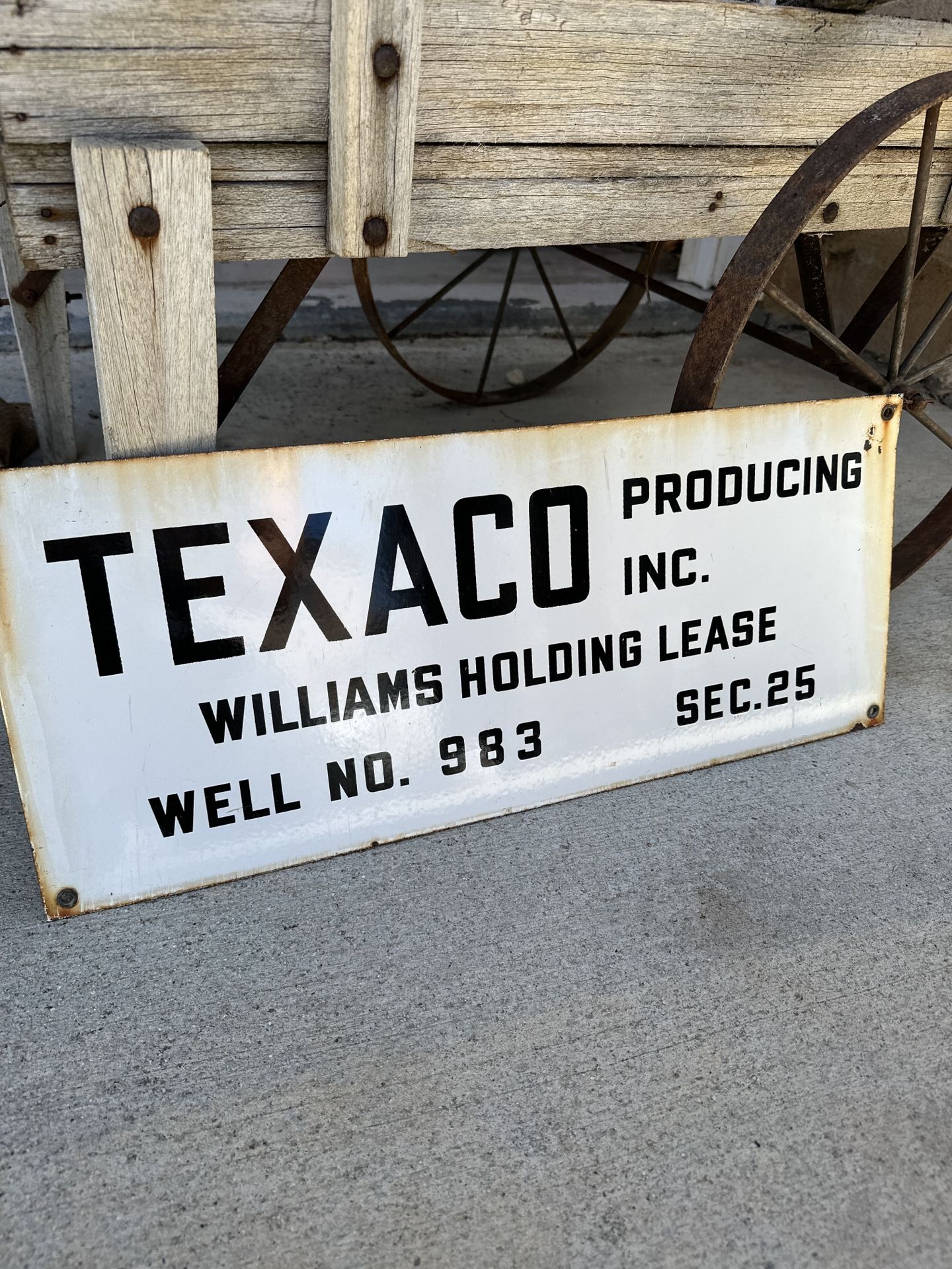 Texaco Porcelain Sign