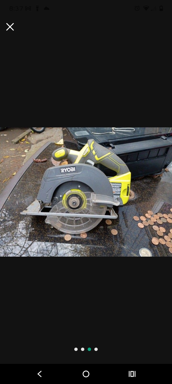 Ryobi Circular Saw With 4ah 18v Battery