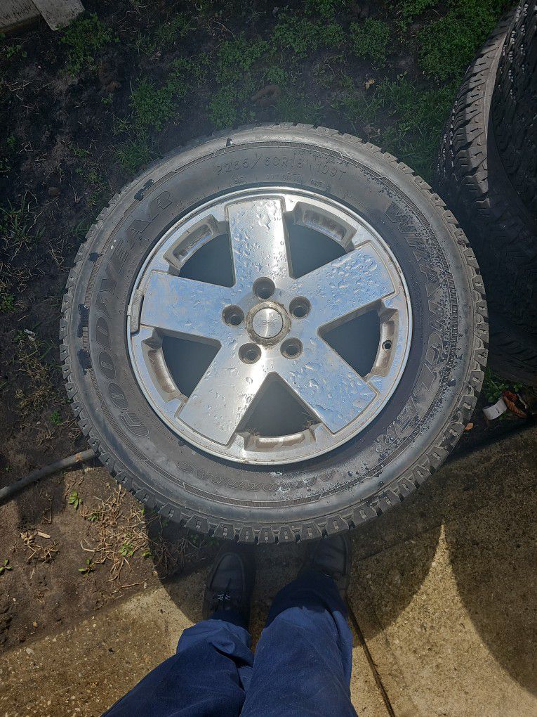 18" Jeep Wheels with tires. $300