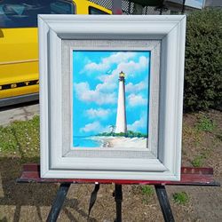 Cape Florida Lighthouse original acrylic on canvas