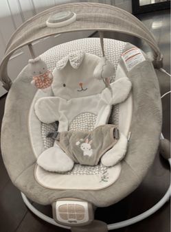 Baby bouncer, have music, lights, nature sounds and vibrations