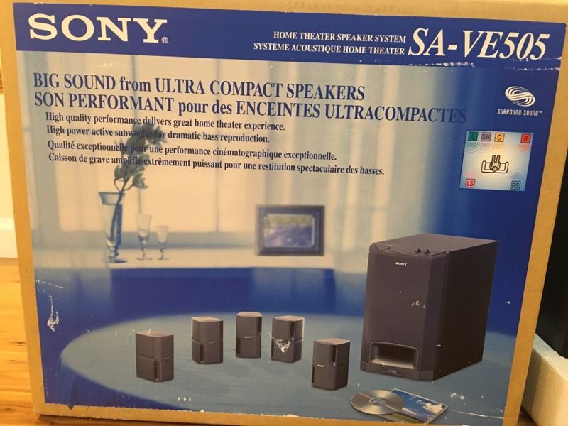 Sony SA-VE505 Home Theater Speaker System (New)