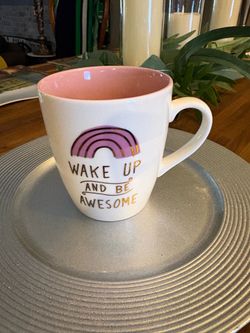 Oversized  Mug - “Wake Up And Be Awesome” logo