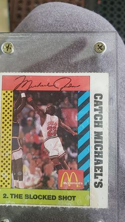 1990 MJ mcdonalds card