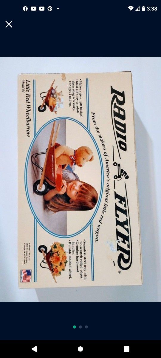 New Vintage Radio Flyer Model #4