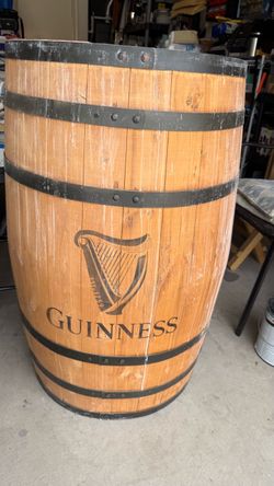 Guinness Branded Decorative Wooden Barrel