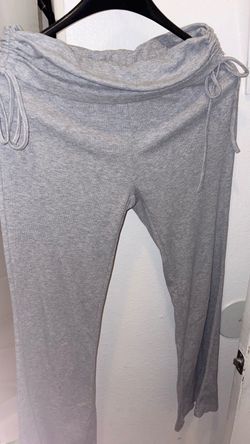 Grey flared leggings
