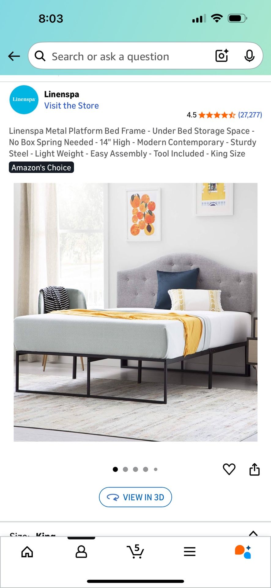 King Size Bed Frame