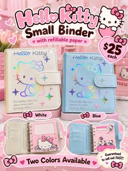 Hello Kitty Small Binder with Refillable Paper