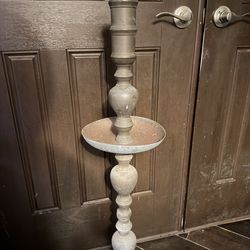 Church alter brass candle holder 39 inch tall 2 1/2 inch opening