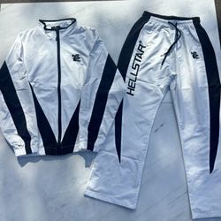HellStar Windbreaker Set- Black and White