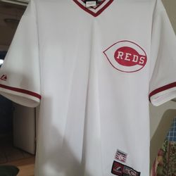 Baseball Jersey Cincinnati Reds Tony Perez HOF Patch Size Large