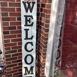 Welcome Wooden Sign