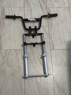 Minibike suspension front bar