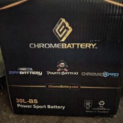 Brand New Sealed In Box Chrome Battery