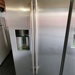 Jenn-Air Counter Depth Stainless Steel Side By Side Refrigerator 