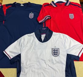 England Soccer Jerseys (prices vary)