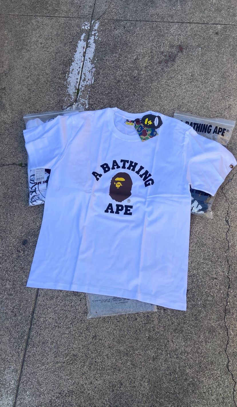 White Bape Tee