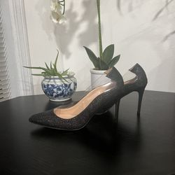 Sparkly black heels size 10