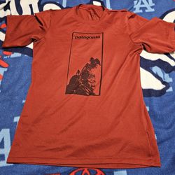 Used Patagonia Red Capilene Base Layer Performance T-shirt, Men's Small