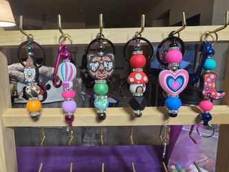 Handmade Beaded Keychains Assorted Designs