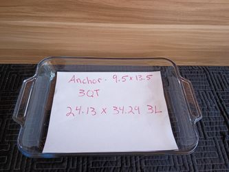 Anchor Glass Baking Dish 9.5 x 13.5 3QT