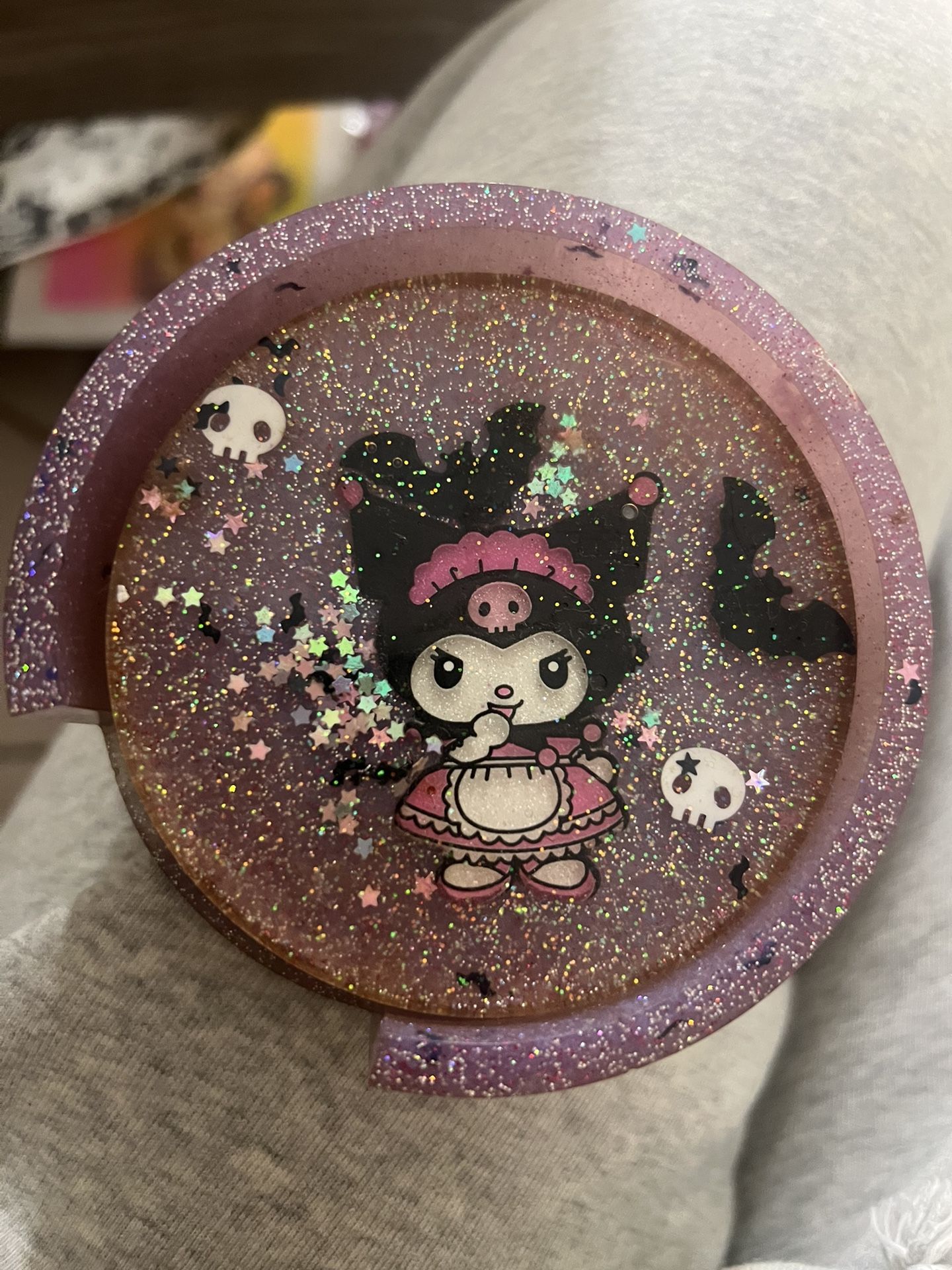 kuromi resin coasters