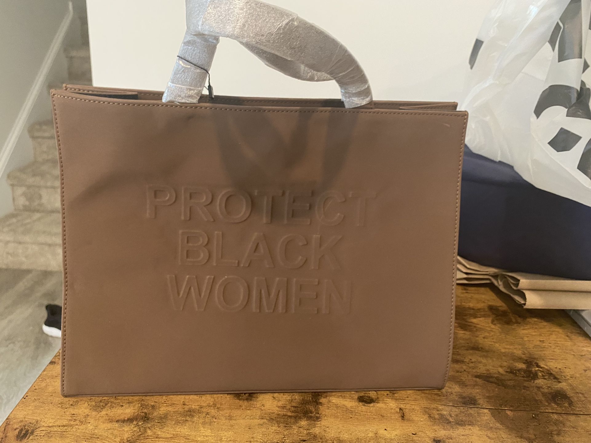 Cise “Protect Black Women” Brown Suede