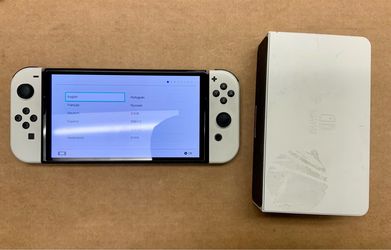 Nintendo Switch OLED Gaming Handheld Console System Touchscreen Joystick Control 64 GB Memory Storage HEG-001 Game Cartridge Gamer Puzzle Adventure