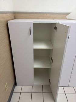 White cabinets