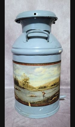 vintage milk can Large  25lbs