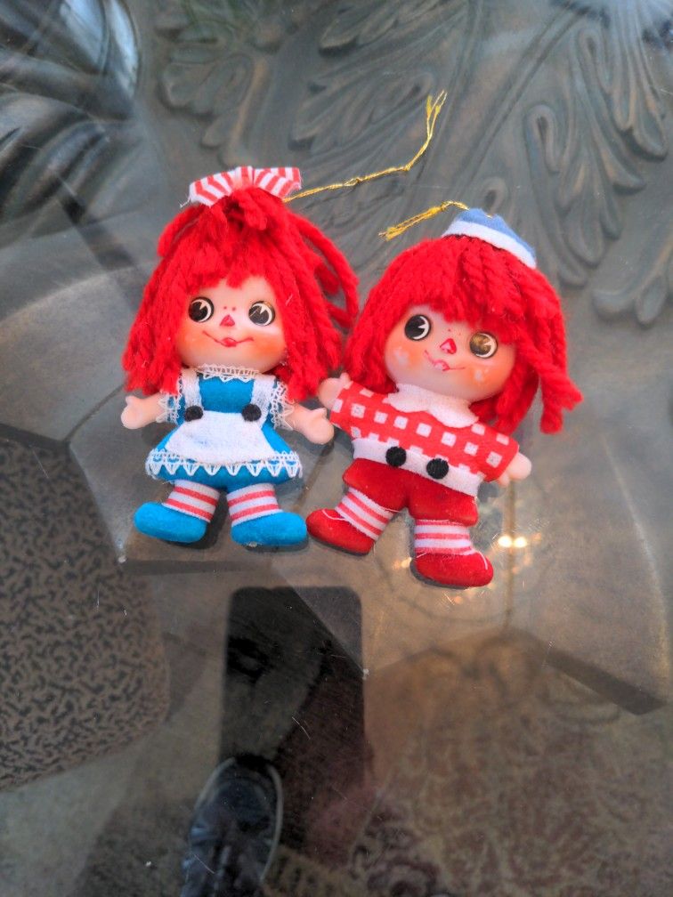 Raggedy Ann And Andy Vintage Christmas Tree Decor