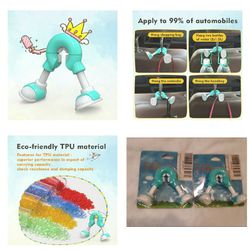 Car Auto Universal Back Seat Headrest Hook Hooks Holder for Shopping Bag Hanger Bag Purse Water Bottle(Blue-White)