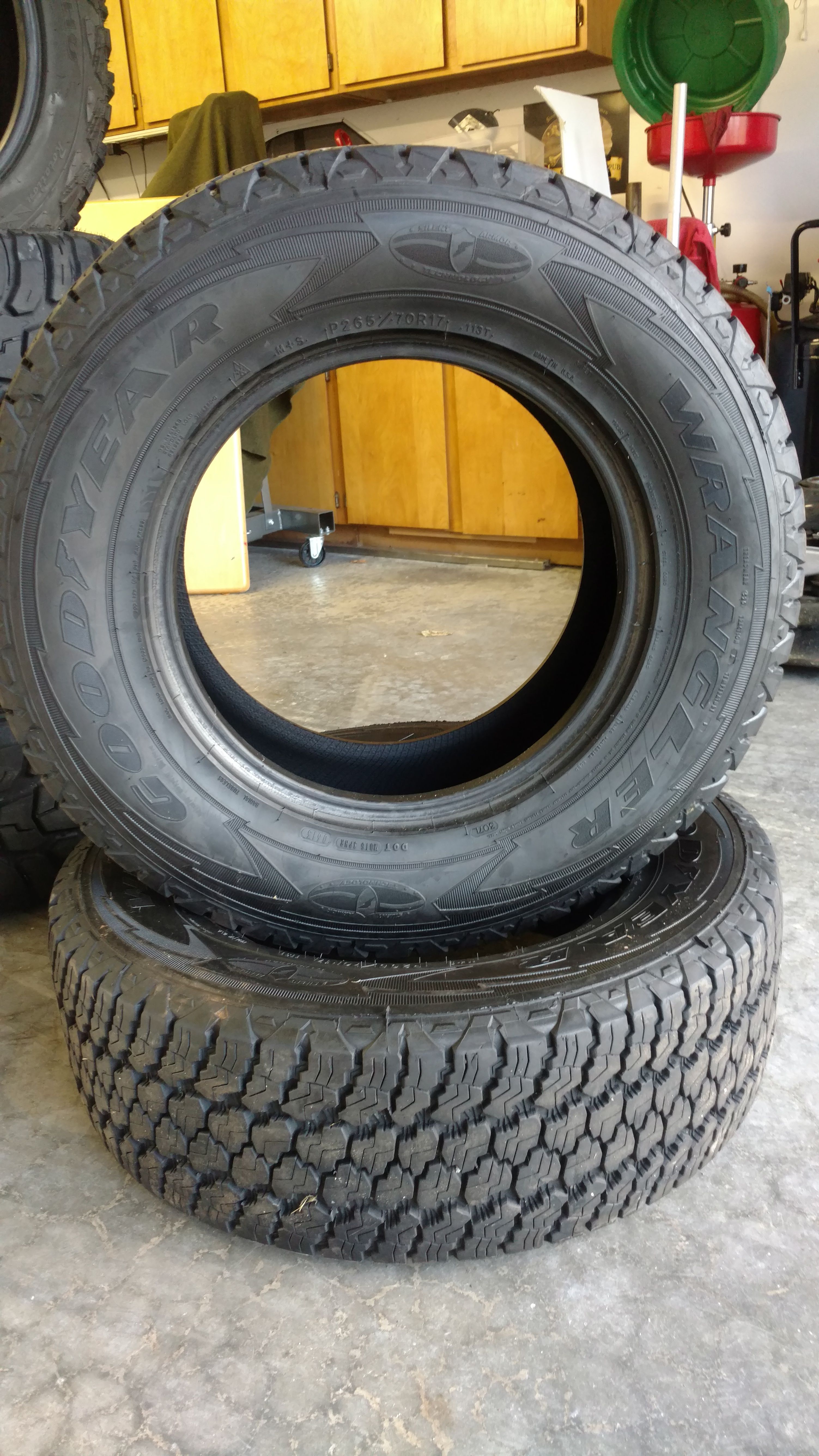 2 Goodyear Wrangler tires P265/70r17 for Sale in Graham, WA - OfferUp