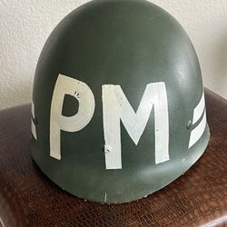 Steel pot helmet liner. 