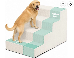 Brand new:Dog Stairs for Large Dogs, 24" H Extra Wide Pet Steps for High Beds