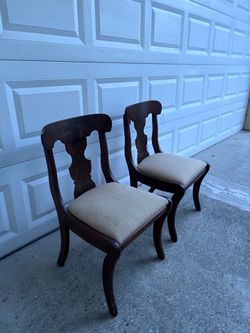 Two dining chairs $30 both