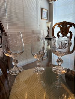 Vintage 50-Year-Old Crystal Stemware Set – 33 Pieces